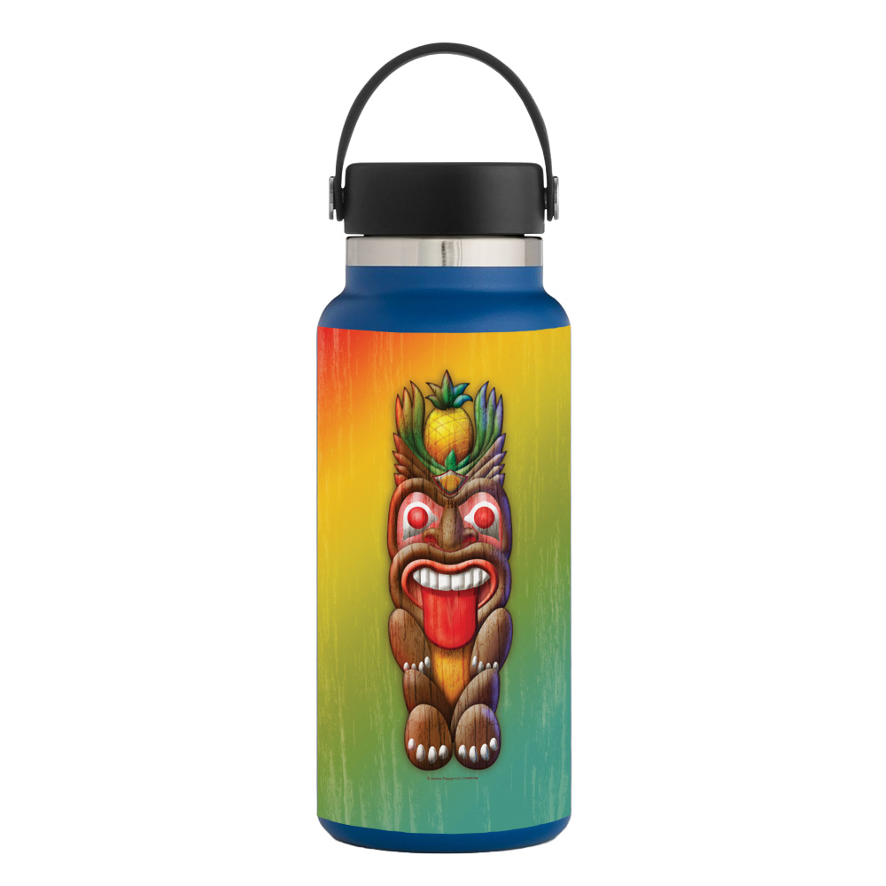 Picture of MightySkins HFWI32-Tiki Man Skin for Hydro Flask 32 oz Wide Mouth - Tiki Man