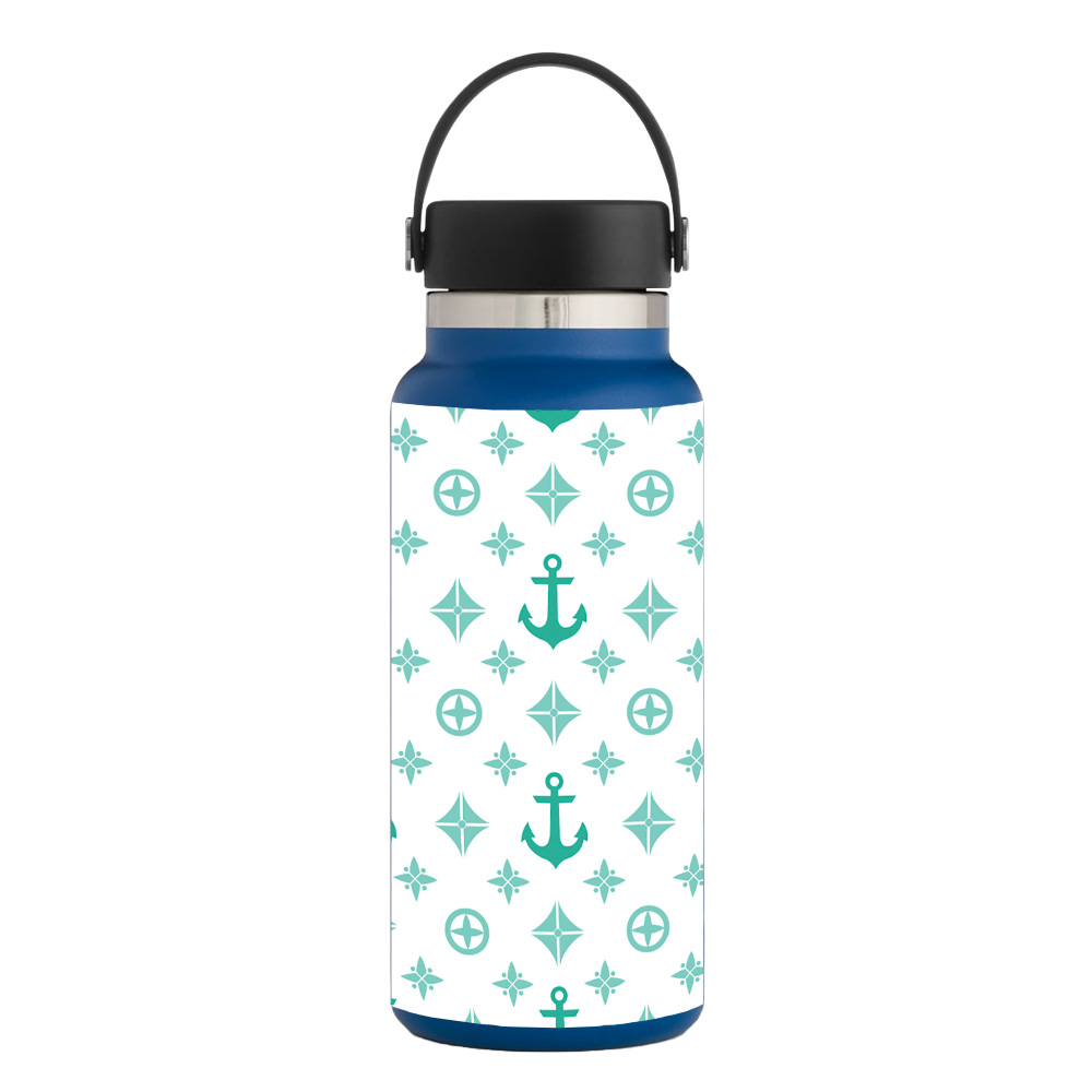 Picture of MightySkins HFWI32-Teal Designer Skin for Hydro Flask 32 oz Wide Mouth - Teal Designer