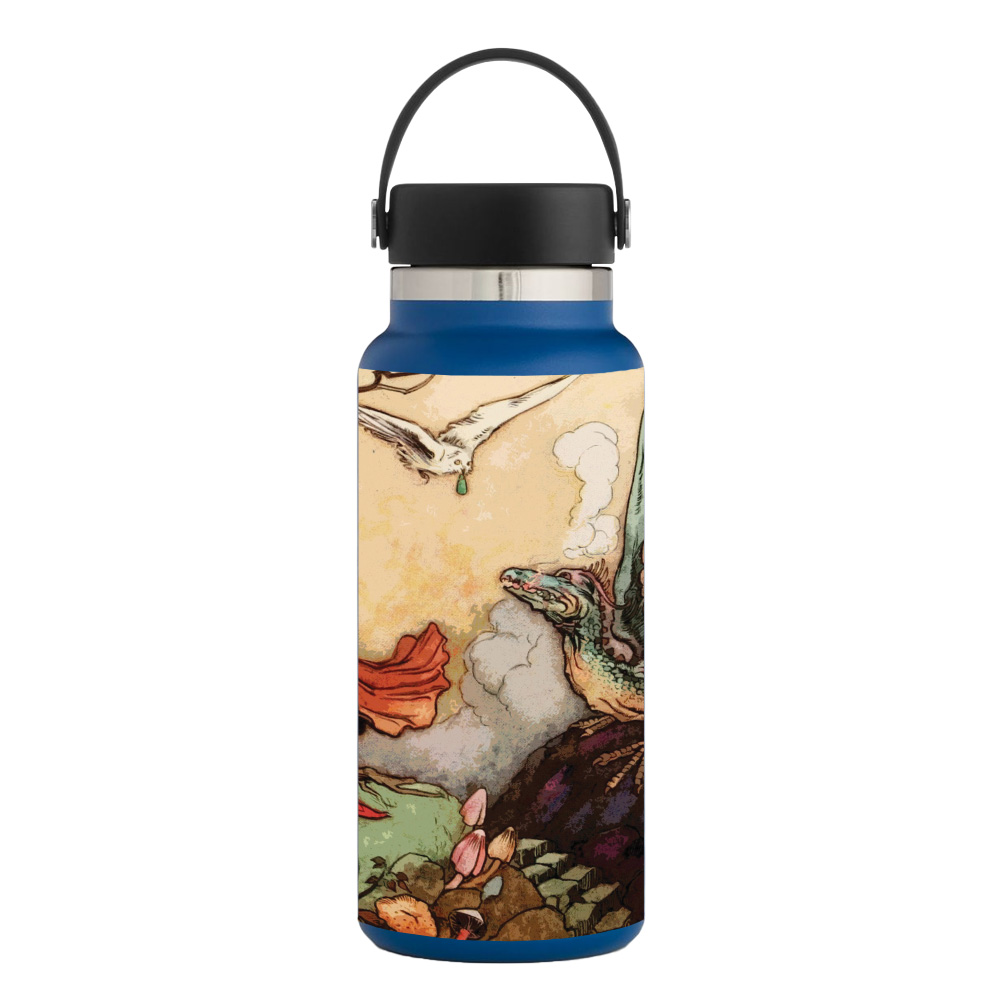 Picture of MightySkins HFWI32-Tale Of A Dragon Skin for Hydro Flask 32 oz Wide Mouth - Tale of A Dragon