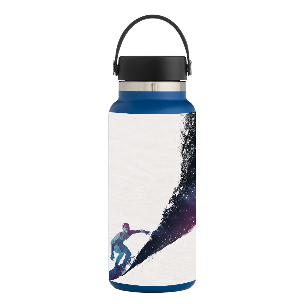 Picture of MightySkins HFWI32-Surfing The Universe Skin for Hydro Flask 32 oz Wide Mouth - Surfing The Universe