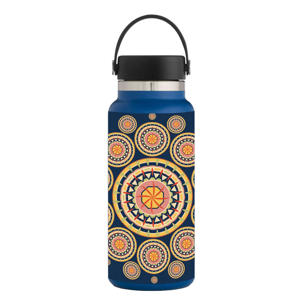 Picture of MightySkins HFWI32-Summer Mandala Skin for Hydro Flask 32 oz Wide Mouth - Summer Mandala