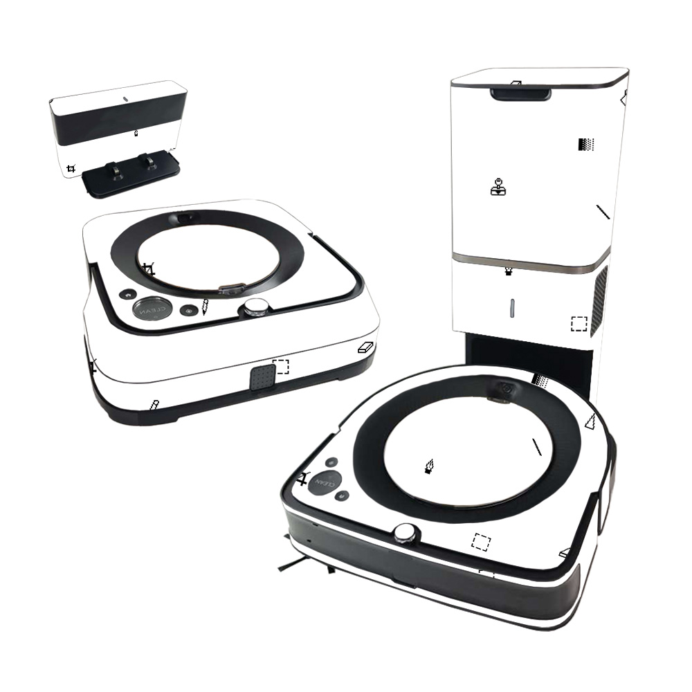 IRROS9PLBUN-Pixel Pattern Skin for iRobot Roomba s9 Plus Vacuum & Braava Jet m6 Bundle - Pixel Pattern -  MightySkins
