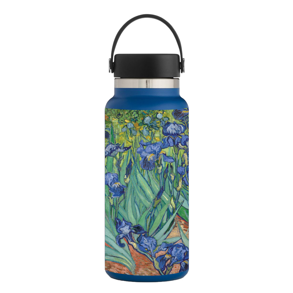 Picture of MightySkins HFWI32-Irises Skin for Hydro Flask 32 oz Wide Mouth - Irises
