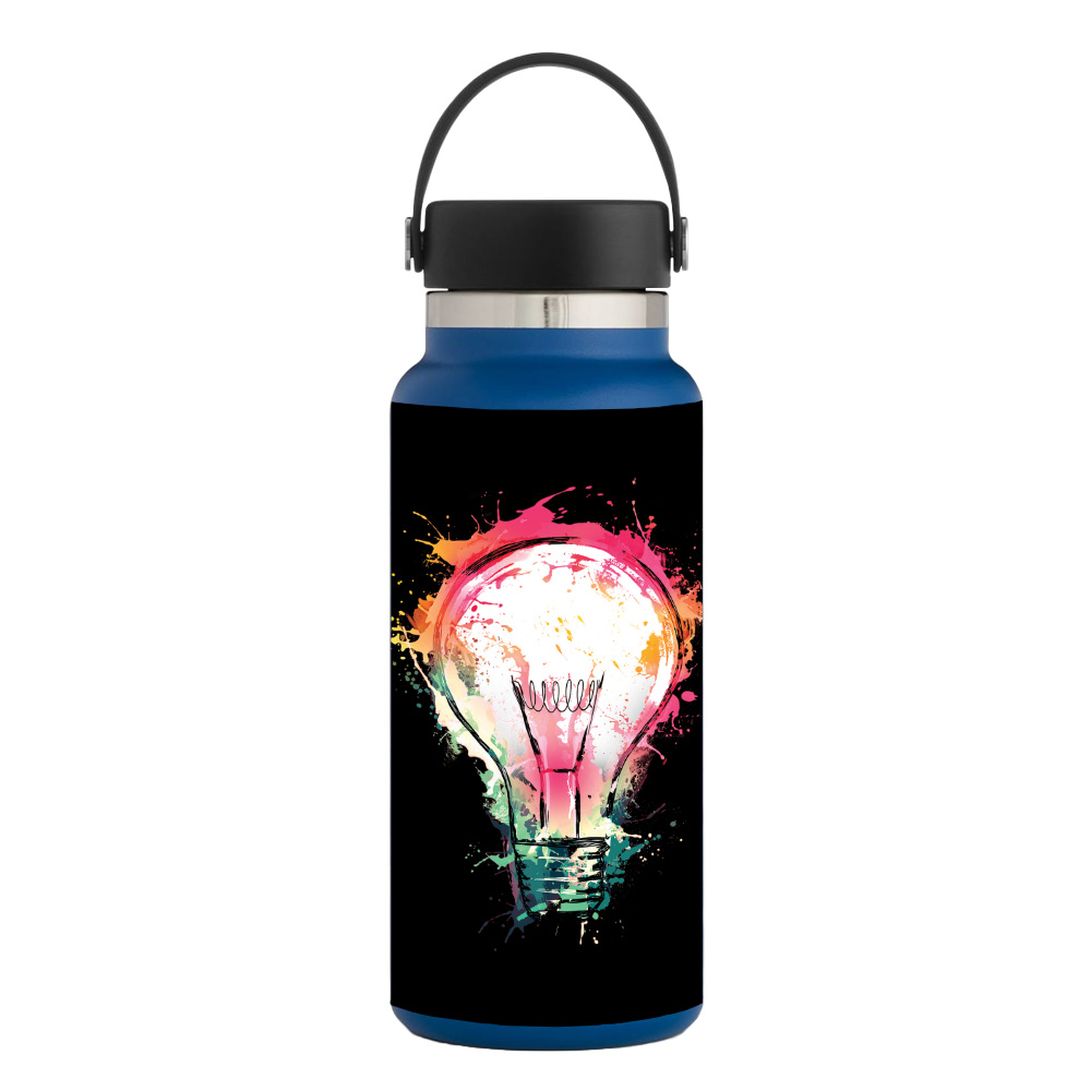Picture of MightySkins HFWI32-Idea Splash Skin for Hydro Flask 32 oz Wide Mouth - Idea Splash