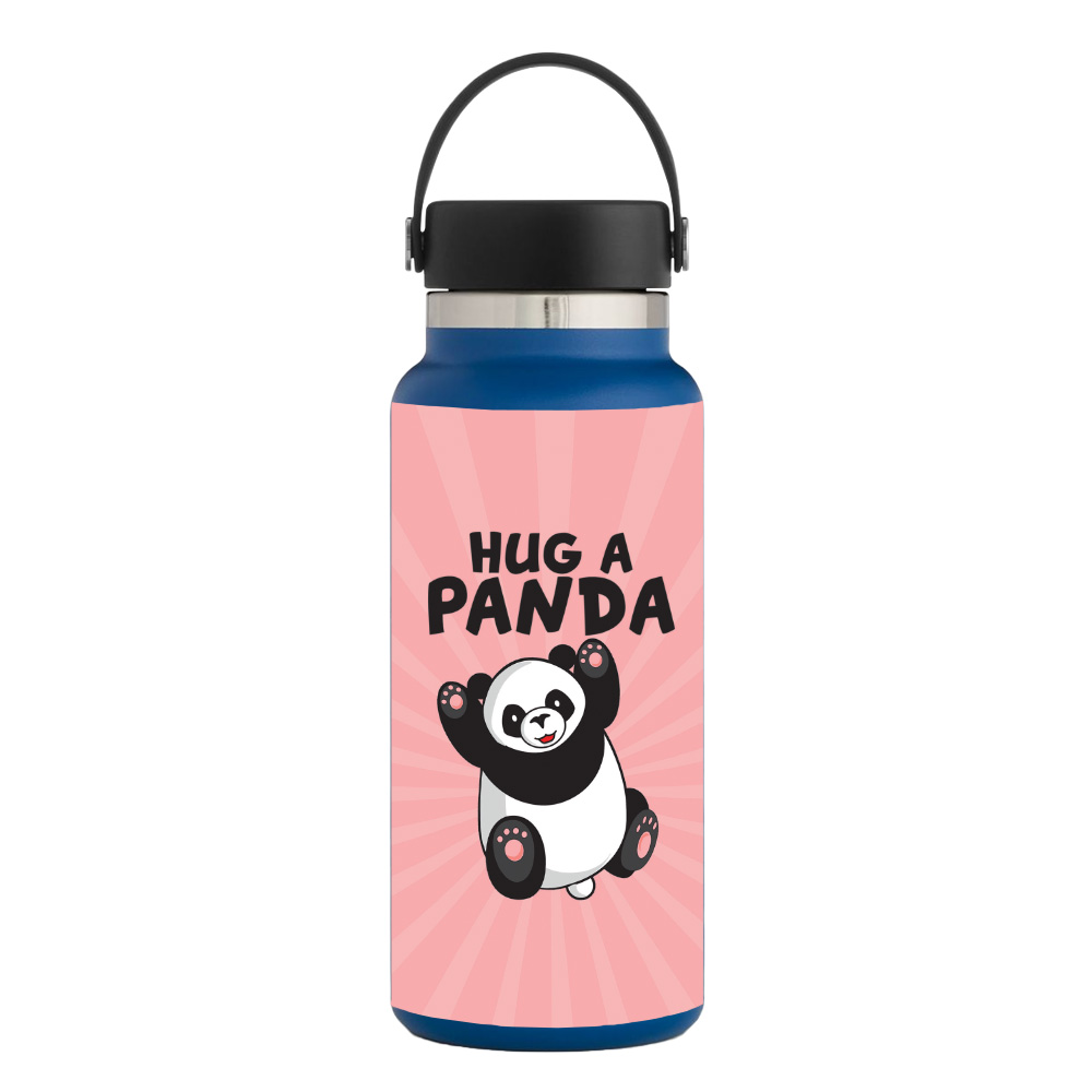 Picture of MightySkins HFWI32-Hug A Panda Skin for Hydro Flask 32 oz Wide Mouth - Hug A Panda