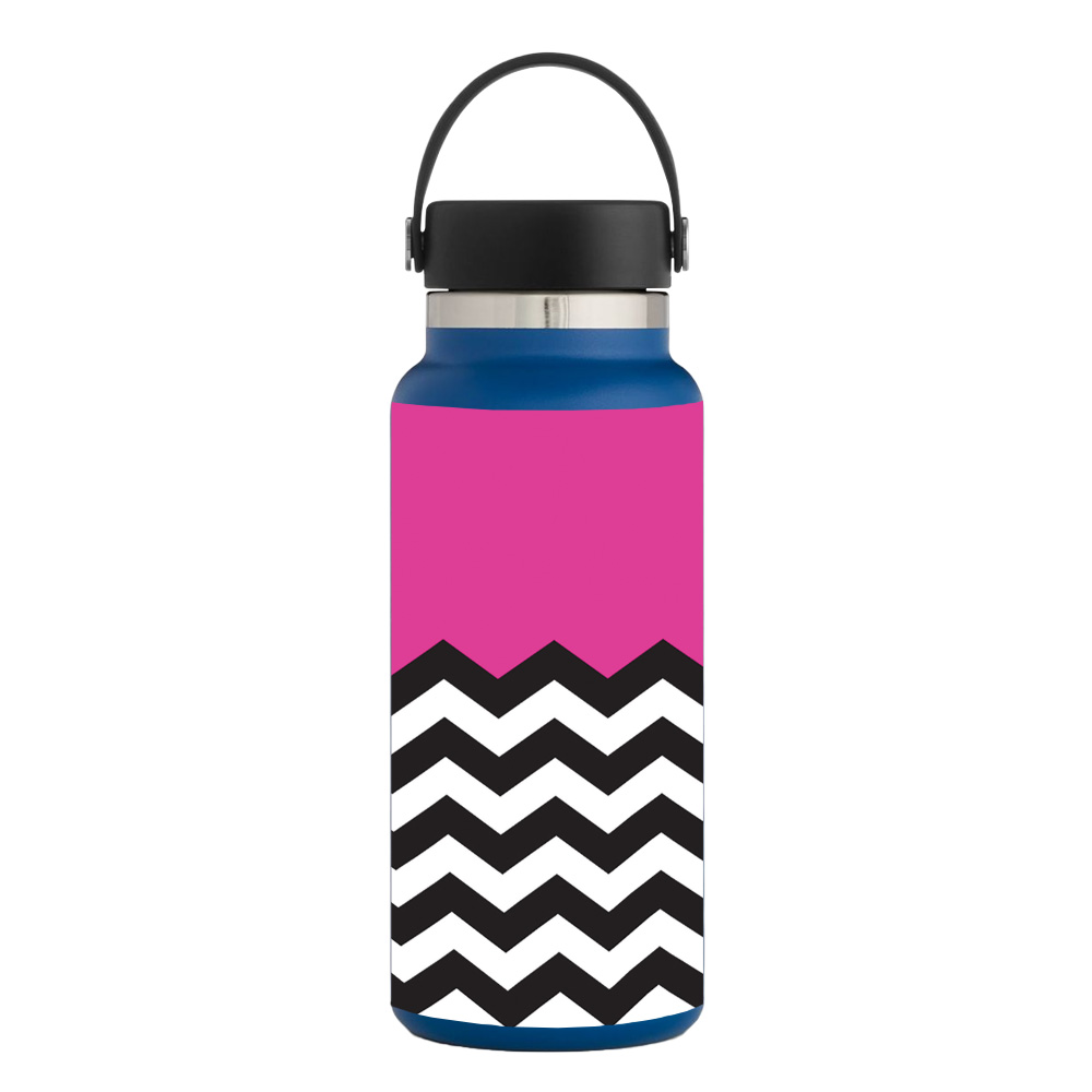 Picture of MightySkins HFWI32-Hot Pink Chevron Skin for Hydro Flask 32 oz Wide Mouth - Hot Pink Chevron