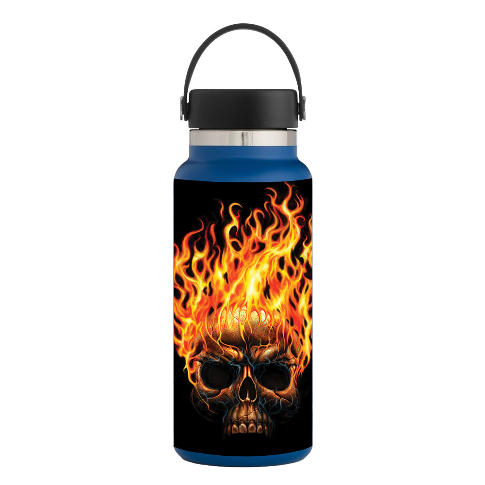 Picture of MightySkins HFWI32-Hot Head Skin for Hydro Flask 32 oz Wide Mouth - Hot Head