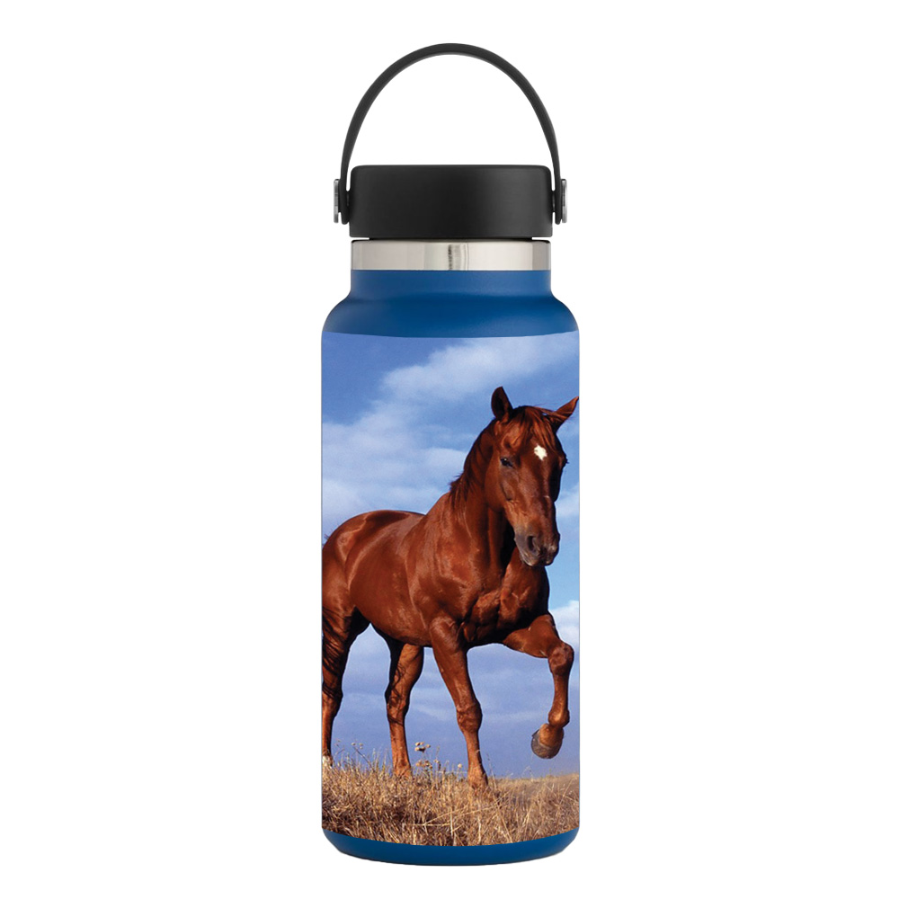 Picture of MightySkins HFWI32-Horse Skin for Hydro Flask 32 oz Wide Mouth - Horse