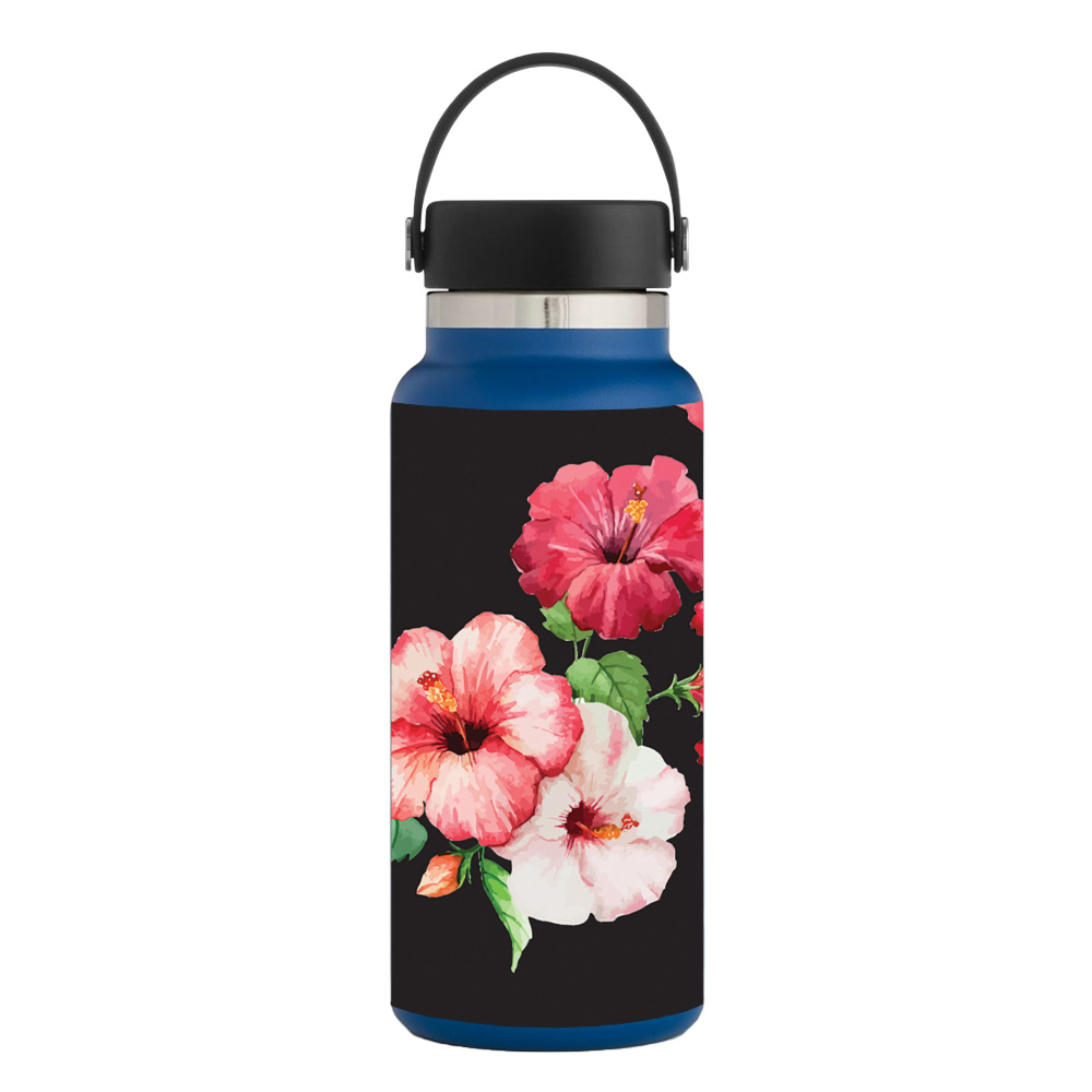 Picture of MightySkins HFWI32-Hibiscus Skin for Hydro Flask 32 oz Wide Mouth - Hibiscus