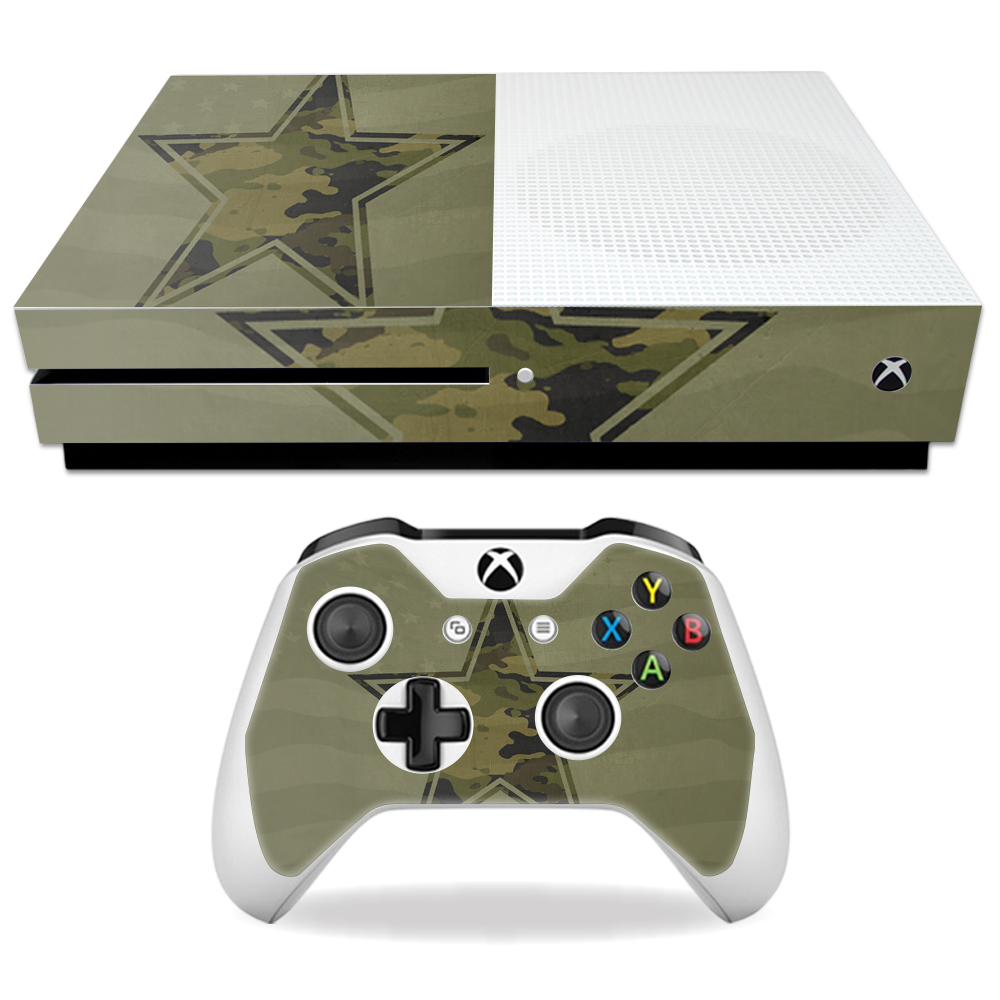 MIXBONES-Army Star Skin Decal Wrap for Microsoft Xbox One S - Army Star -  MightySkins