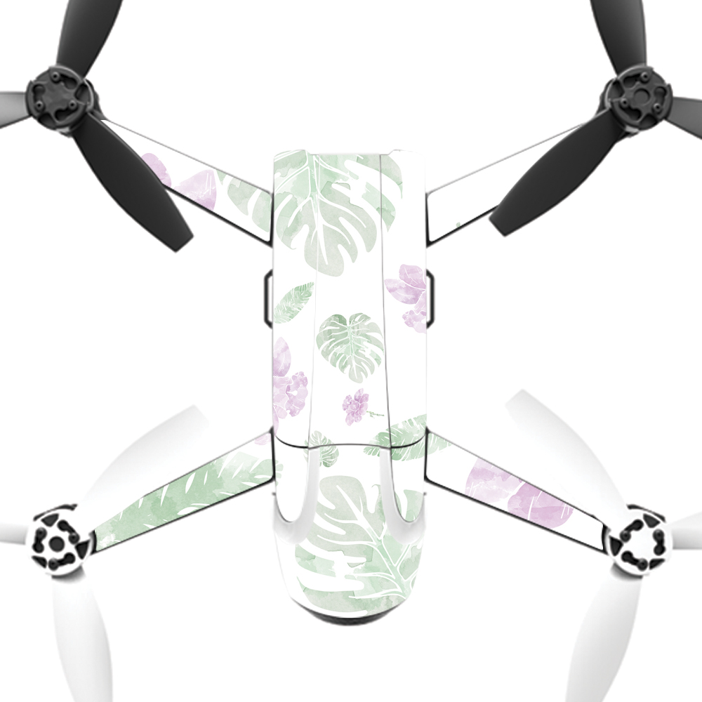 PABEBOP2-2Watercolor Flowers Skin Decal Wrap for Parrot Bebop 2 Quadcopter Drone - Watercolor Flowers -  MightySkins