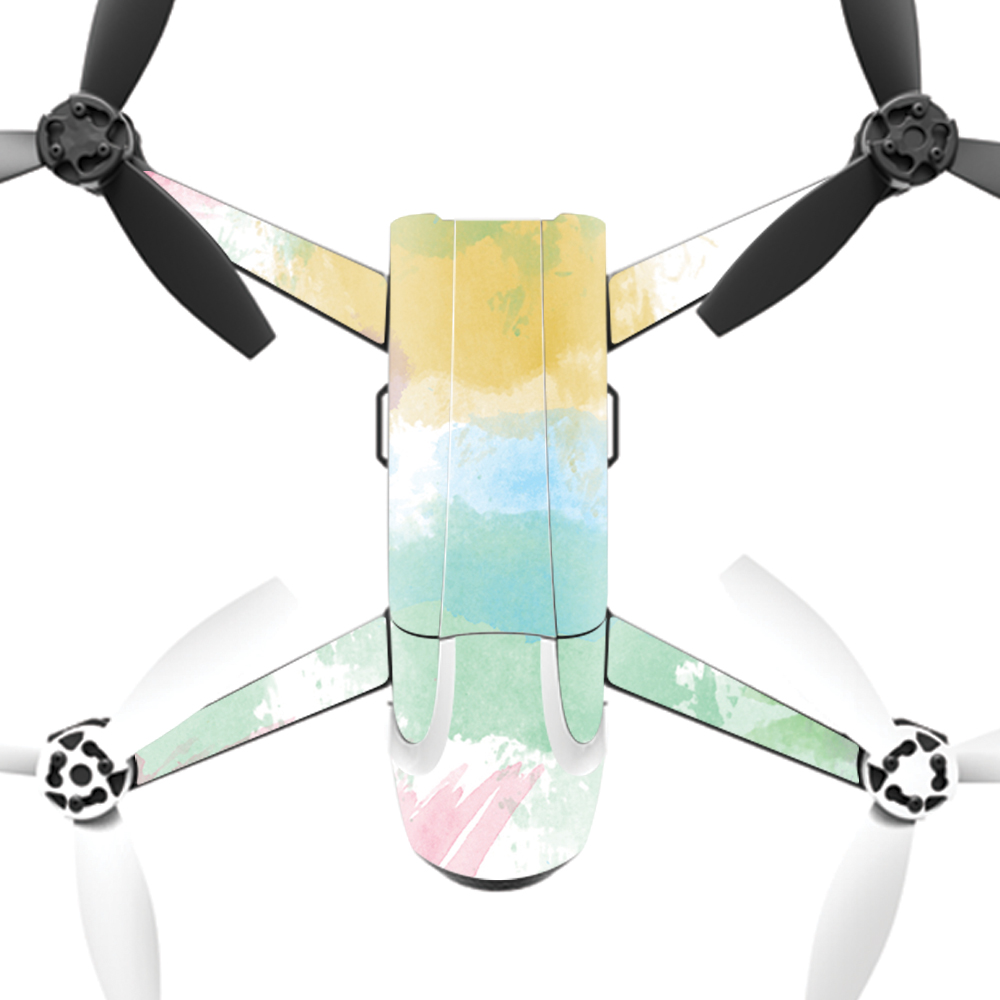 PABEBOP2-2Watercolor White Skin Decal Wrap for Parrot Bebop 2 Quadcopter Drone - Watercolor White -  MightySkins