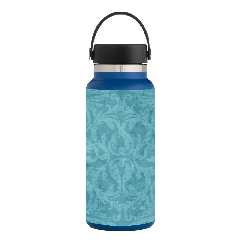 Picture of MightySkins HFWI32-Baby Blue Jacquard Skin for Hydro Flask 32 oz Wide Mouth - Baby Blue Jacquard