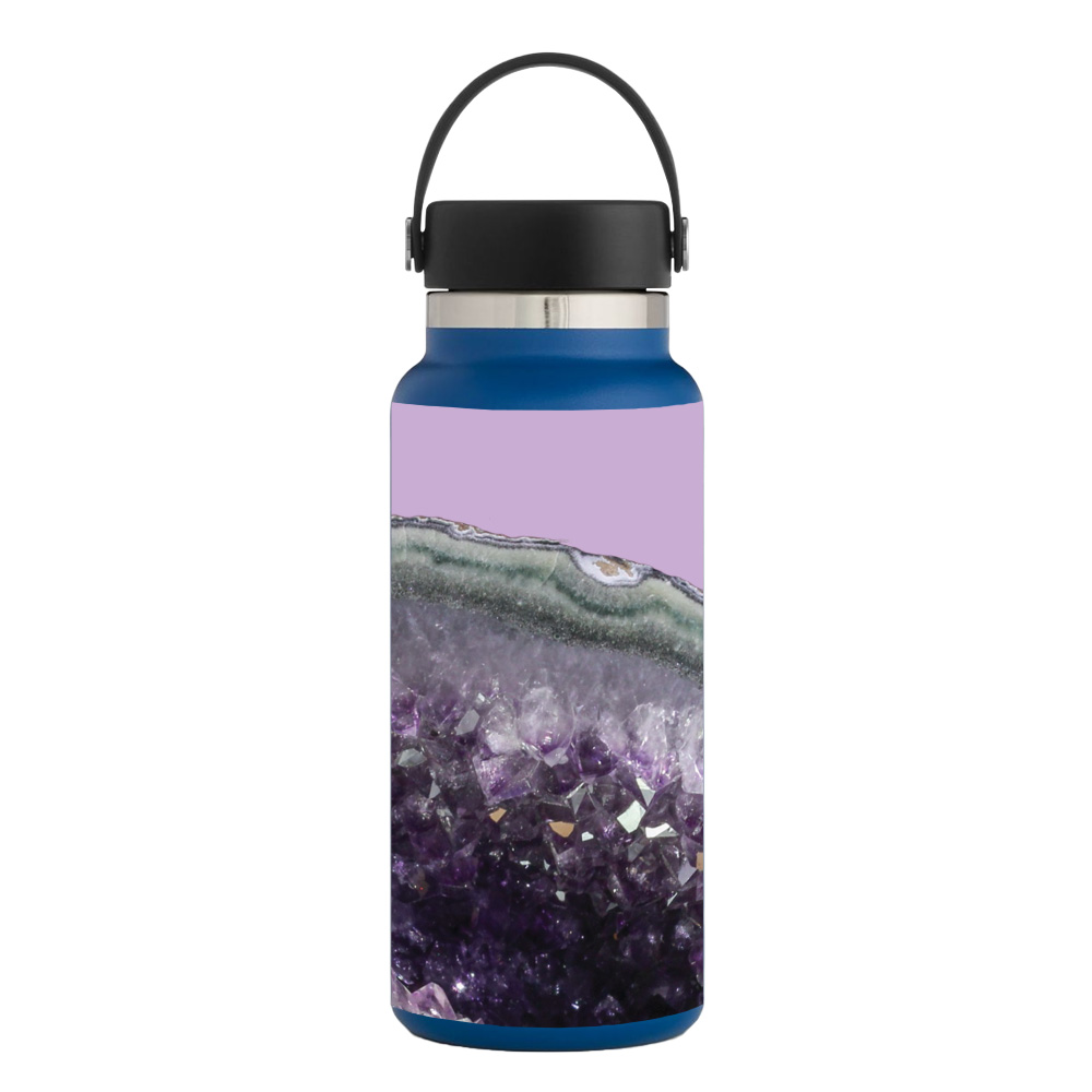 Picture of MightySkins HFWI32-Amethyst Agate Skin for Hydro Flask 32 oz Wide Mouth - Amethyst Agate