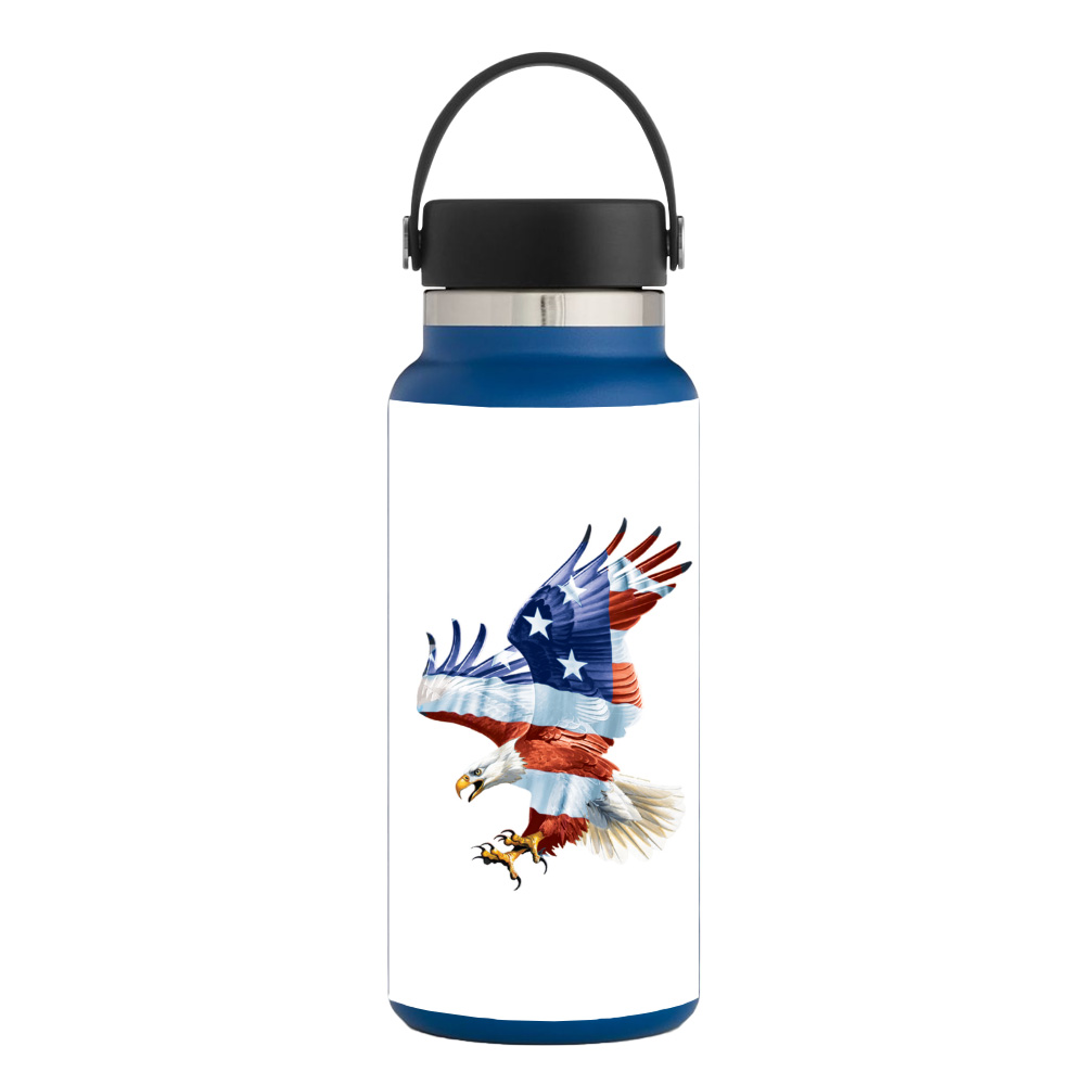 Picture of MightySkins HFWI32-American Eagle Skin for Hydro Flask 32 oz Wide Mouth - American Eagle