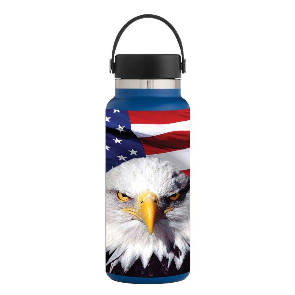 Picture of MightySkins HFWI32-America Strong Skin for Hydro Flask 32 oz Wide Mouth - America Strong