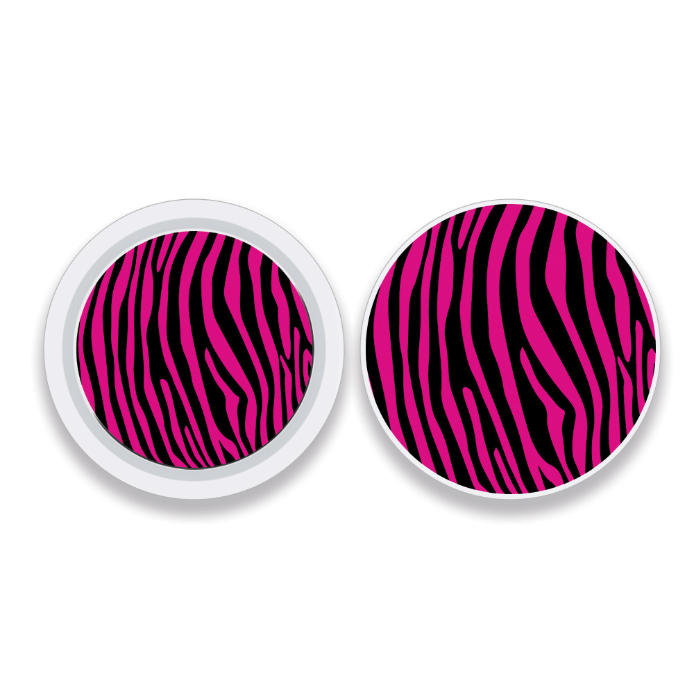 Picture of MightySkins APATAG-Pink Zebra Skin Compatible with Apple AirTag Original 4 Pack of Skins - Pink Zebra