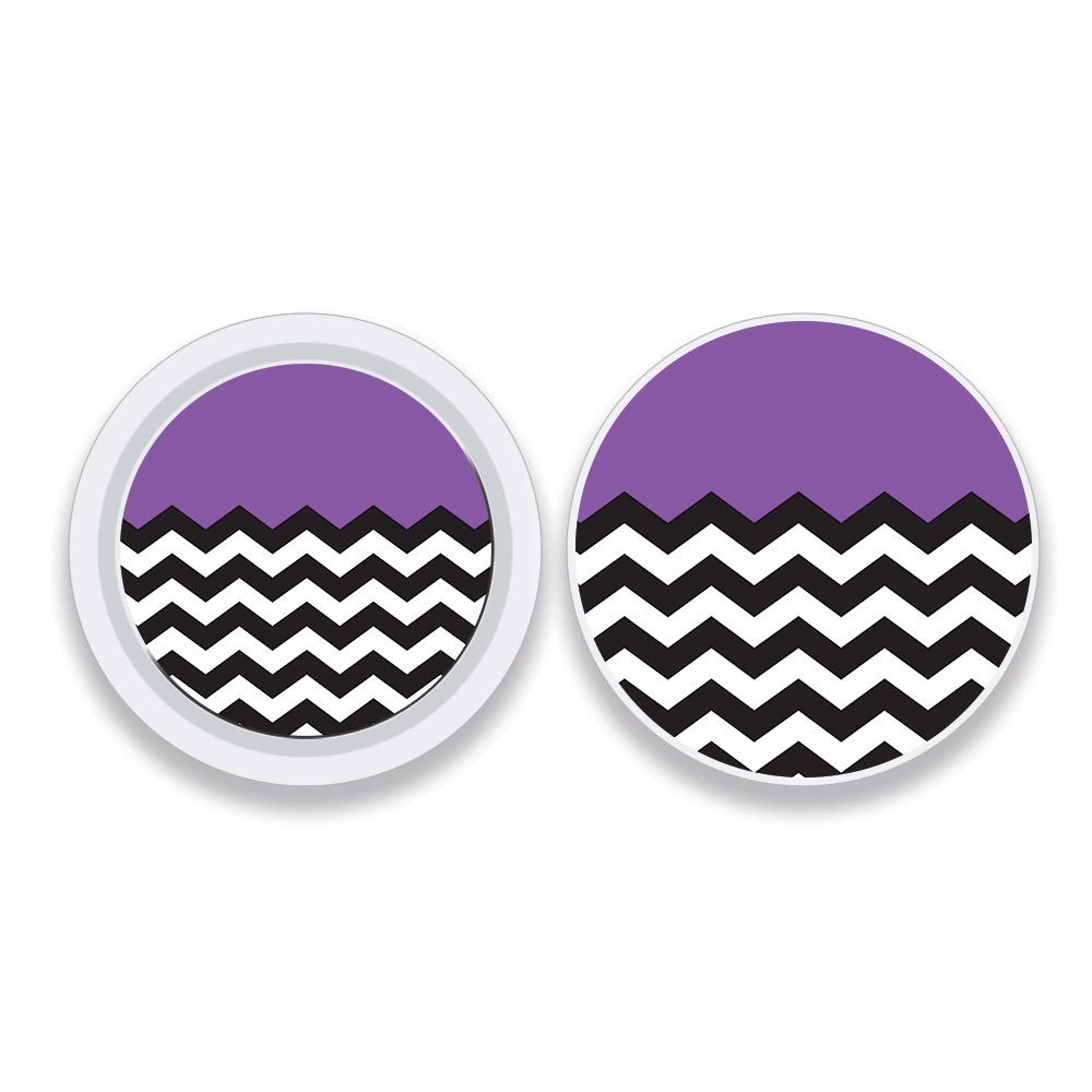 Picture of MightySkins APATAG-Purple Chevron Skin Compatible with Apple AirTag Original 4 Pack of Skins - Purple Chevron