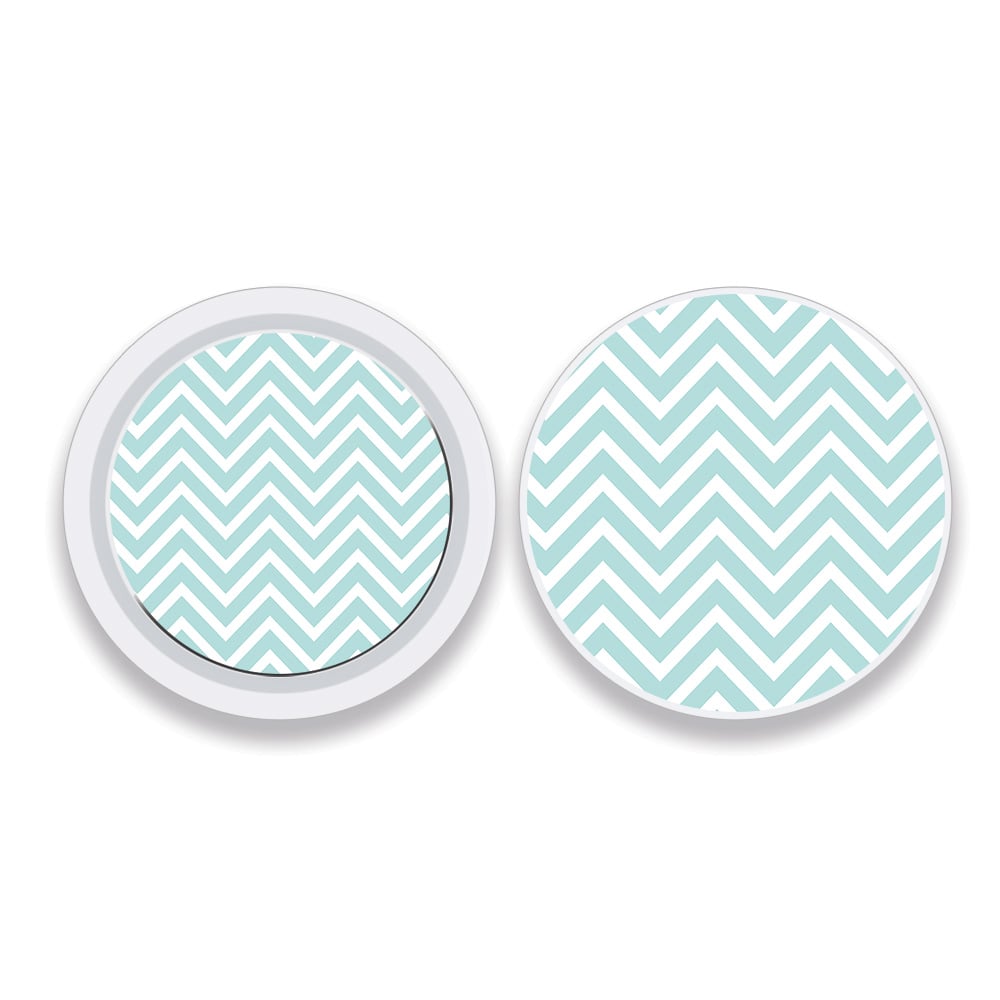 Picture of MightySkins APATAG-Aqua Chevron Skin Compatible with Apple AirTag Original 4 Pack of Skins - Aqua Chevron