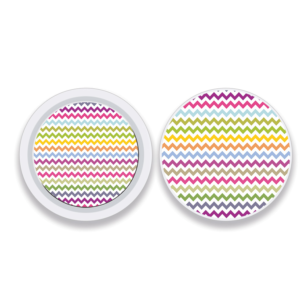 Picture of MightySkins APATAG-Rainbow Chevron Skin Compatible with Apple AirTag Original 4 Pack of Skins - Rainbow Chevron
