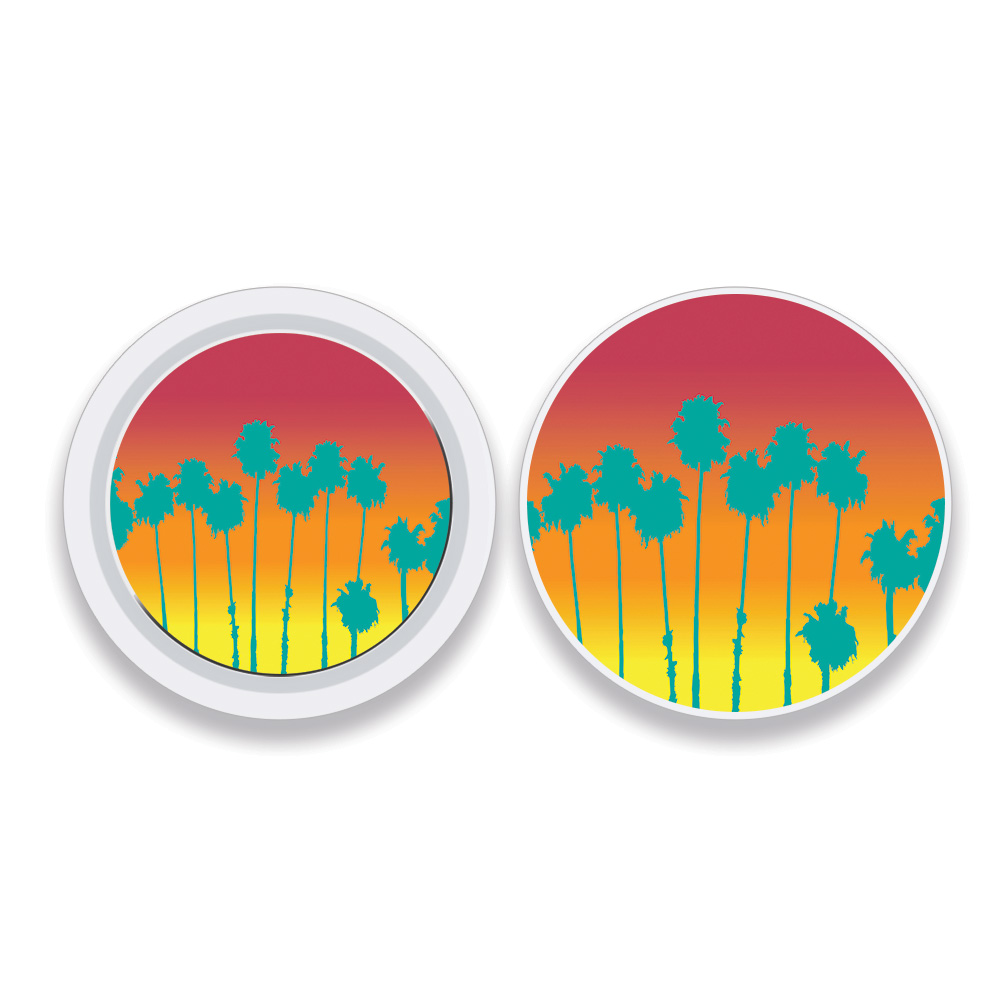 Picture of MightySkins APATAG-Sherbet Palms Skin Compatible with Apple AirTag Original 4 Pack of Skins - Sherbet Palms