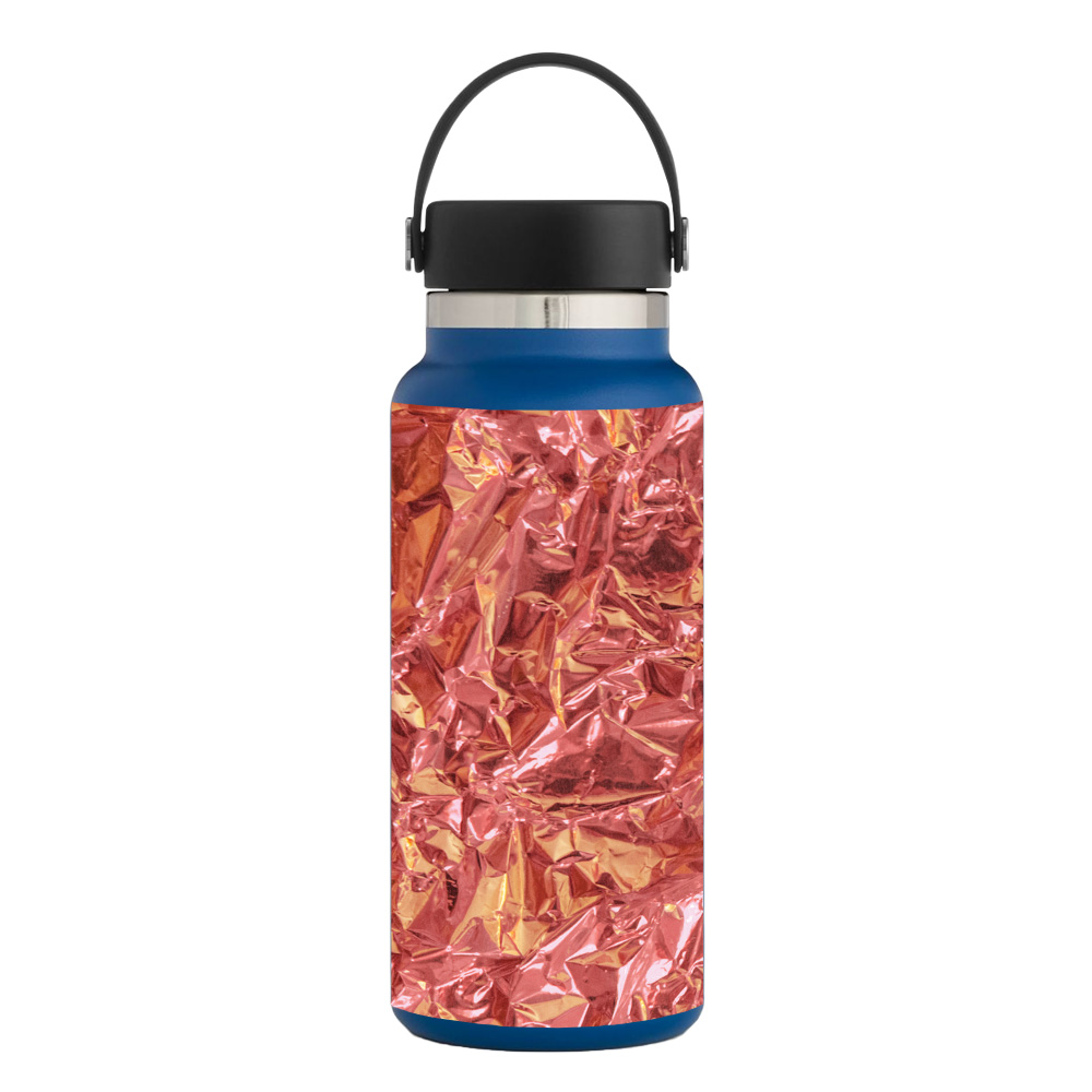Picture of MightySkins HFWI32-Rosy Foil Skin for Hydro Flask 32 oz Wide Mouth - Rosy Foil