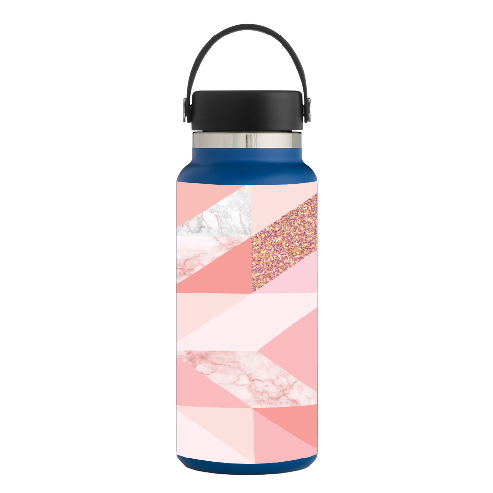 Picture of MightySkins HFWI32-Rose Gold Pattern Skin for Hydro Flask 32 oz Wide Mouth - Rose Gold Pattern