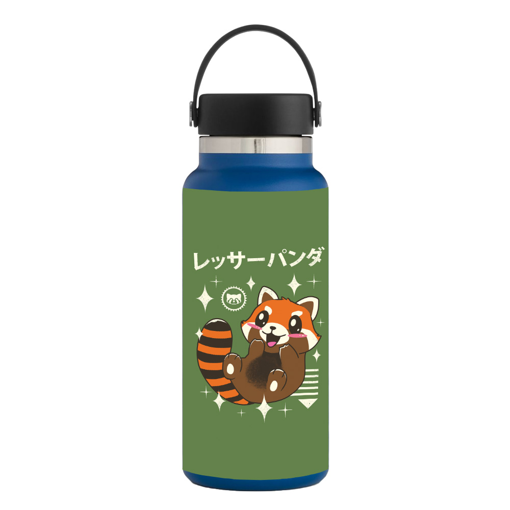 Picture of MightySkins HFWI32-Red Panda Kawaii Skin for Hydro Flask 32 oz Wide Mouth - Red Panda Kawaii