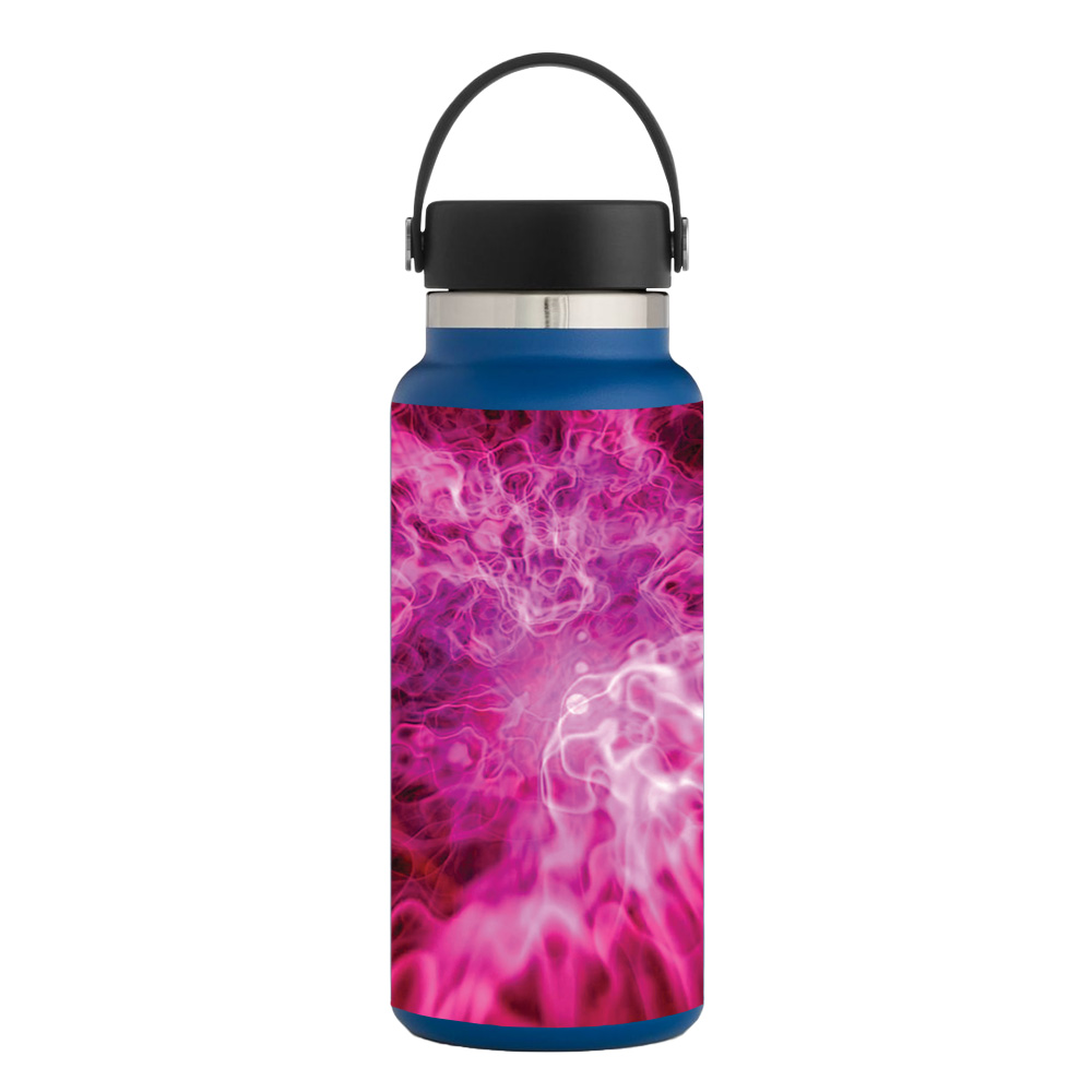 Picture of MightySkins HFWI32-Red Mystic Flames Skin for Hydro Flask 32 oz Wide Mouth - Red Mystic Flames