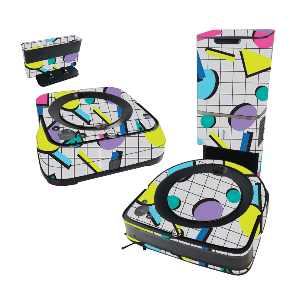 IRROS9PLBUN-Awesome 80s Skin for iRobot Roomba s9 Plus Vacuum & Braava Jet m6 Bundle - Awesome 80s -  MightySkins