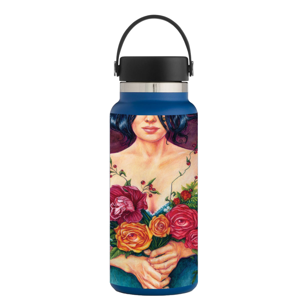Picture of MightySkins HFWI32-Eye Bouquet Skin for Hydro Flask 32 oz Wide Mouth - Eye Bouquet