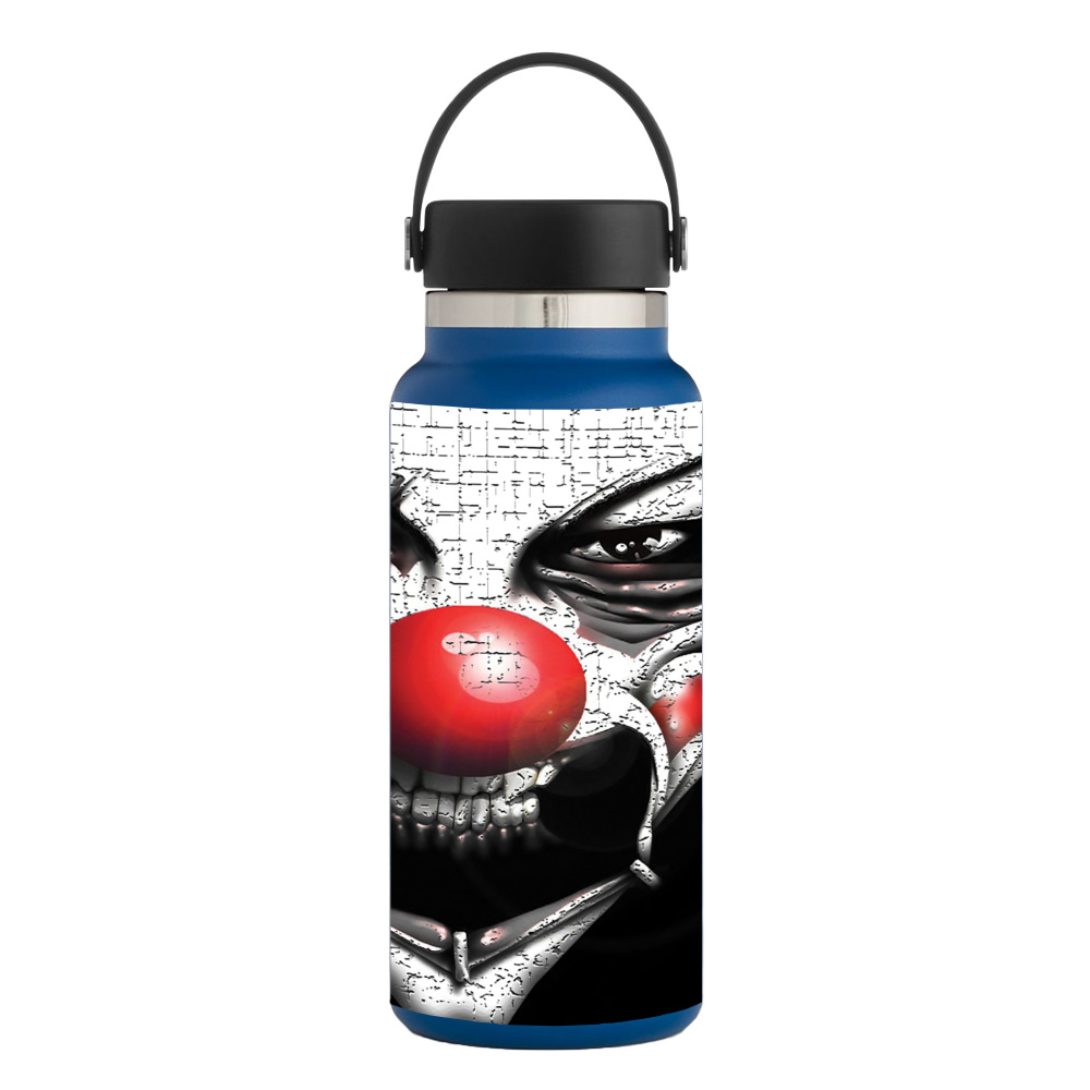 Picture of MightySkins HFWI32-Evil Clown Skin for Hydro Flask 32 oz Wide Mouth - Evil Clown