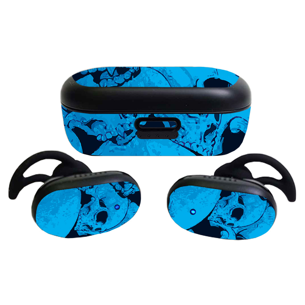 BOQCNCEAR-Blue Skulls Skin for Bose QuietComfort Earbuds 2020 - Blue Skulls -  MightySkins
