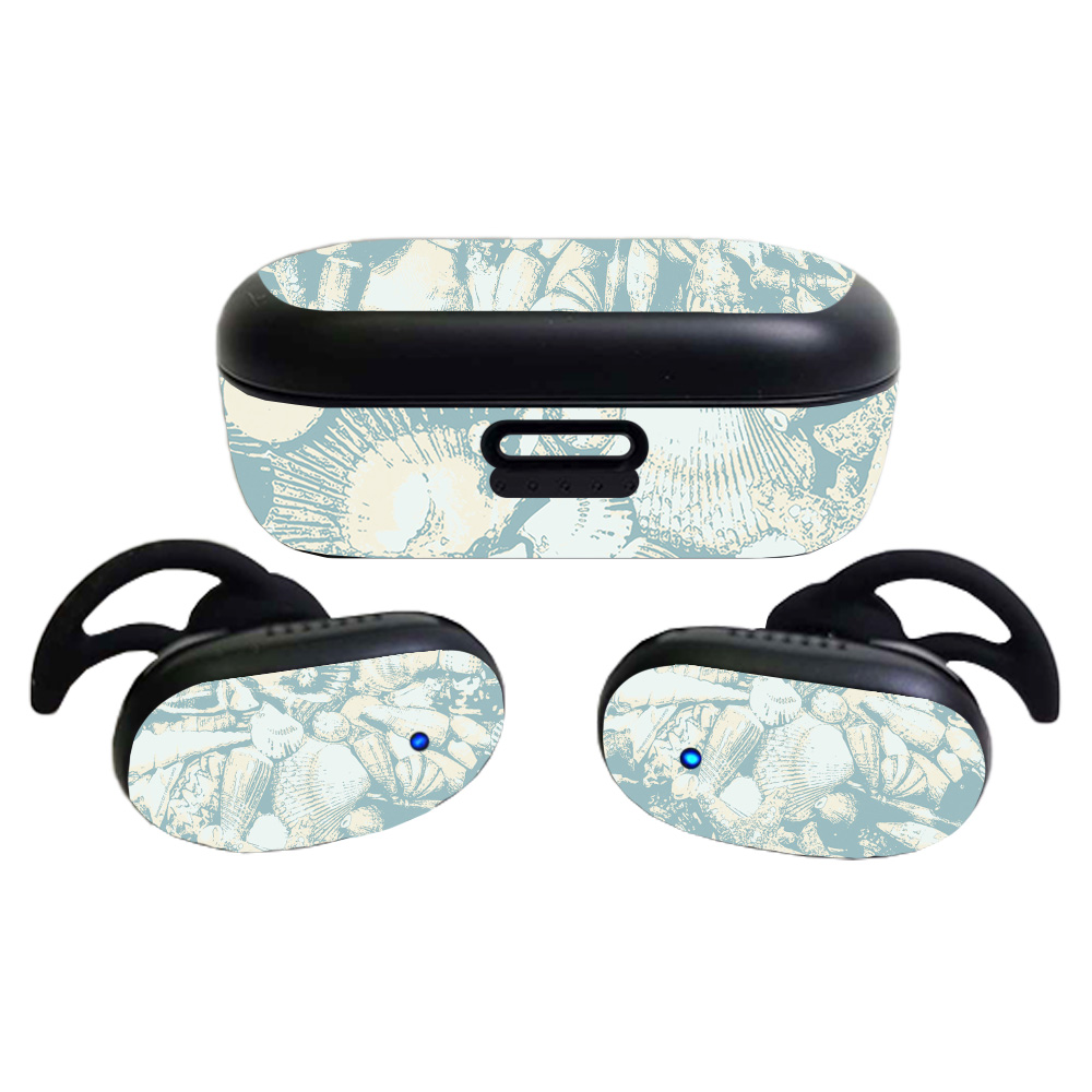 BOQCNCEAR-Blue Seashells Skin for Bose QuietComfort Earbuds 2020 - Blue Seashells -  MightySkins