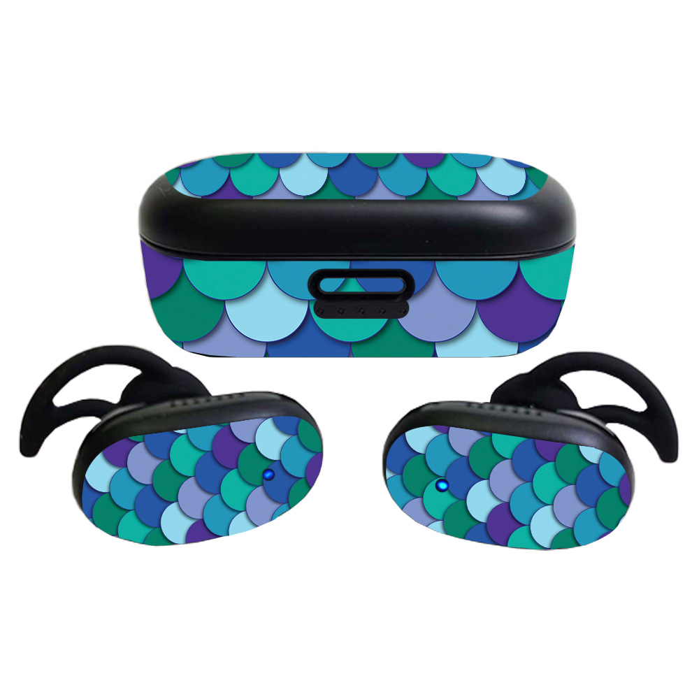 BOQCNCEAR-Blue Scales Skin for Bose QuietComfort Earbuds 2020 - Blue Scales -  MightySkins