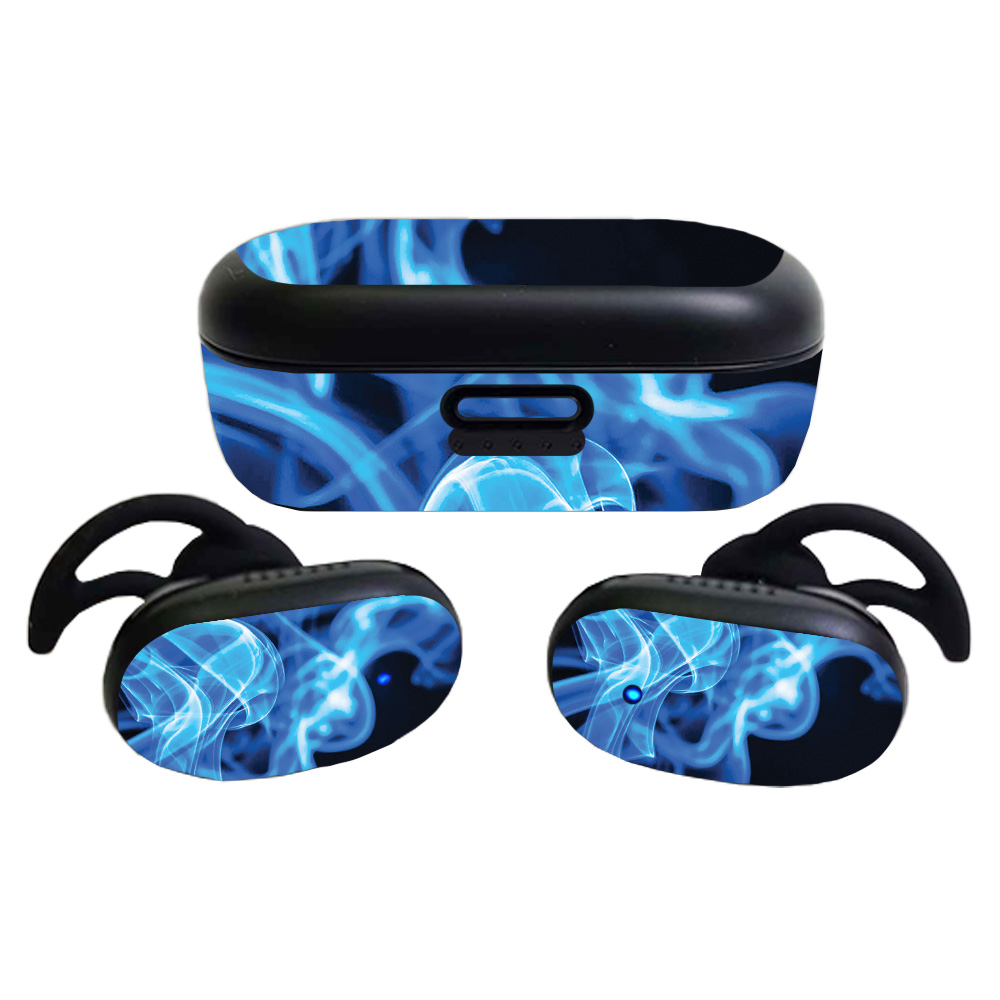 BOQCNCEAR-Blue Flames Skin for Bose QuietComfort Earbuds 2020 - Blue Flames -  MightySkins
