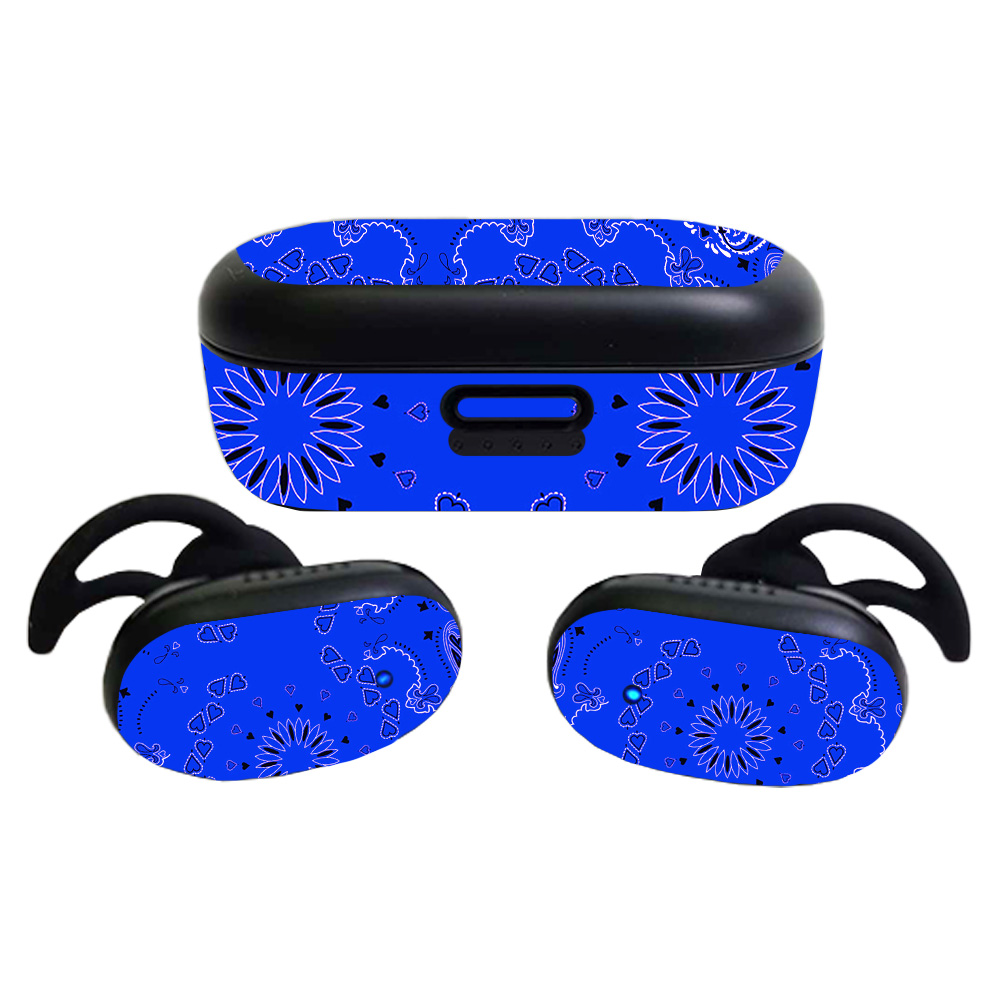 BOQCNCEAR-Blue Bandana Skin for Bose QuietComfort Earbuds 2020 - Blue Bandana -  MightySkins