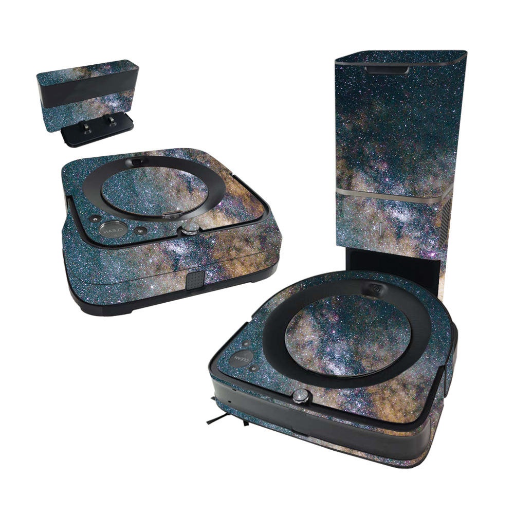 IRROS9PLBUN-Galactic Landscape Skin for iRobot Roomba s9 Plus Vacuum & Braava Jet m6 Bundle - Galactic Landscape -  MightySkins
