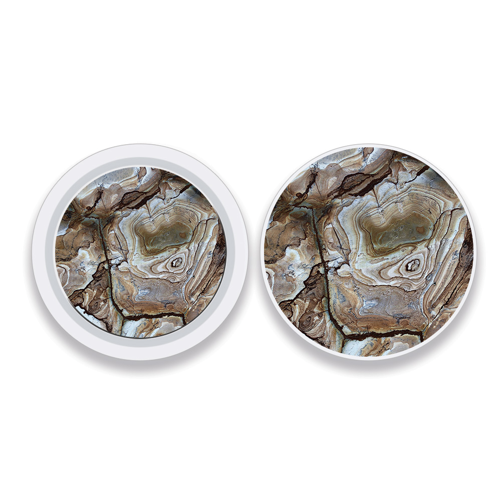 Picture of MightySkins APATAG-Brown Marble Skin Compatible with Apple AirTag Original 4 Pack of Skins - Brown Marble