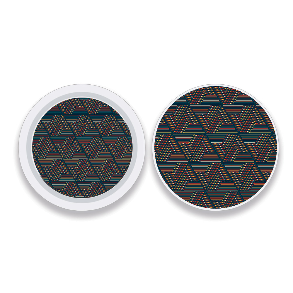Picture of MightySkins APATAG-Triangle Stripes Skin Compatible with Apple AirTag Original 4 Pack of Skins - Triangle Stripes