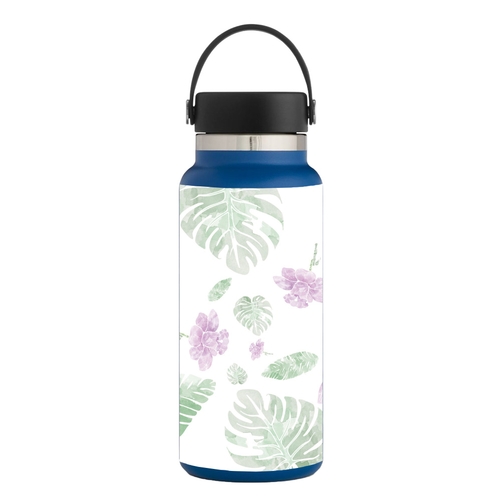 Picture of MightySkins HFWI32-Water Color Flowers Skin for Hydro Flask 32 oz Wide Mouth - Water Color Flowers