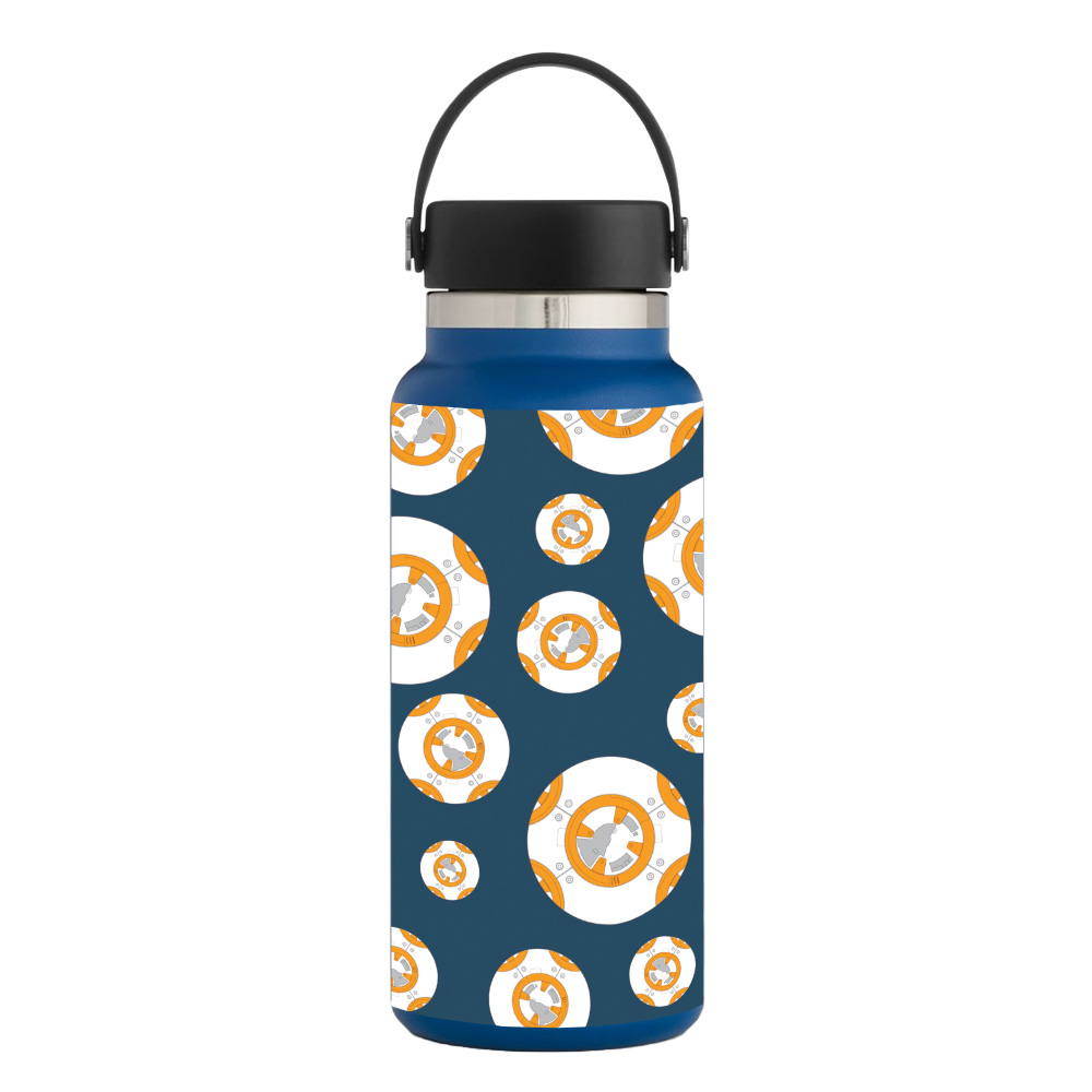 Picture of MightySkins HFWI32-Mini Galaxy Bots Skin for Hydro Flask 32 oz Wide Mouth - Mini Galaxy Bots