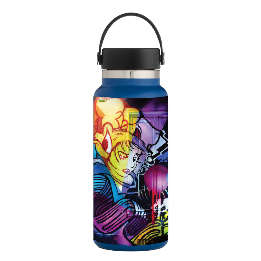 Picture of MightySkins HFWI32-Midnight Mischief Skin for Hydro Flask 32 oz Wide Mouth - Midnight Mischief