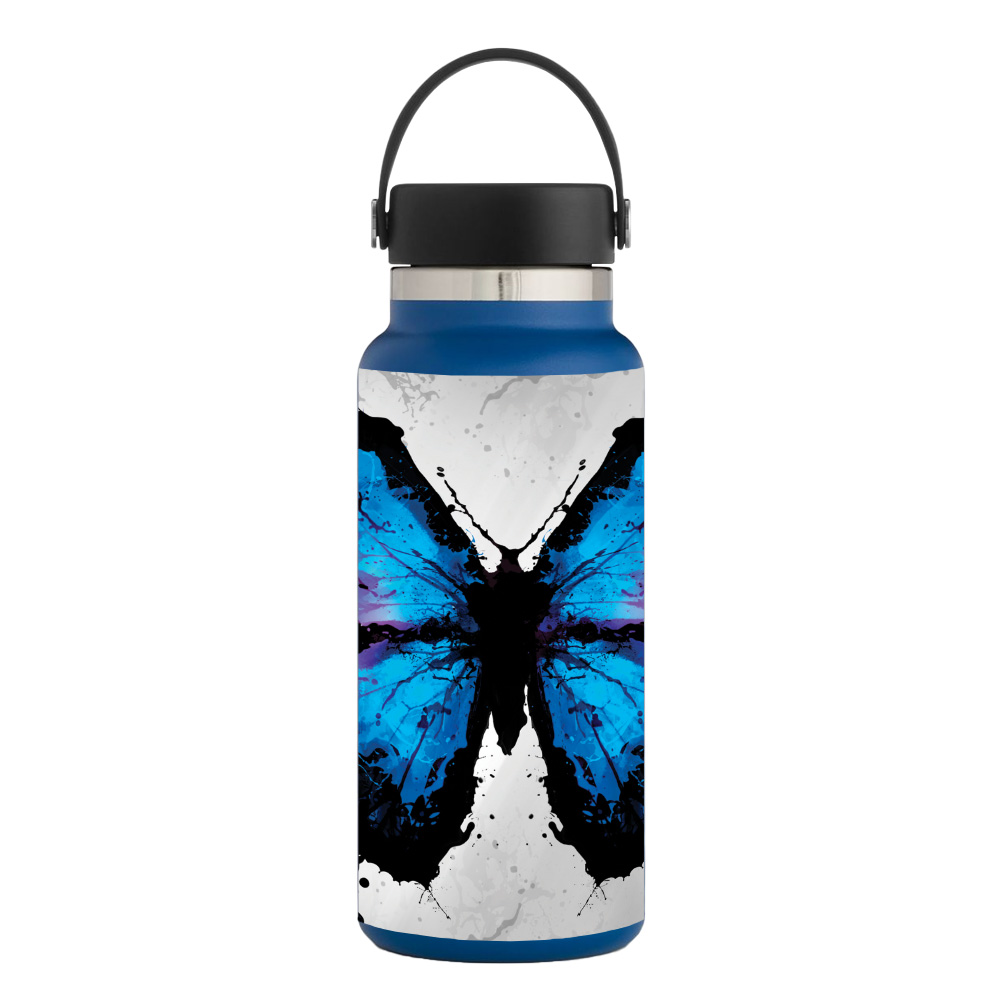 Picture of MightySkins HFWI32-Butterfly Splash Skin for Hydro Flask 32 oz Wide Mouth - Butterfly Splash