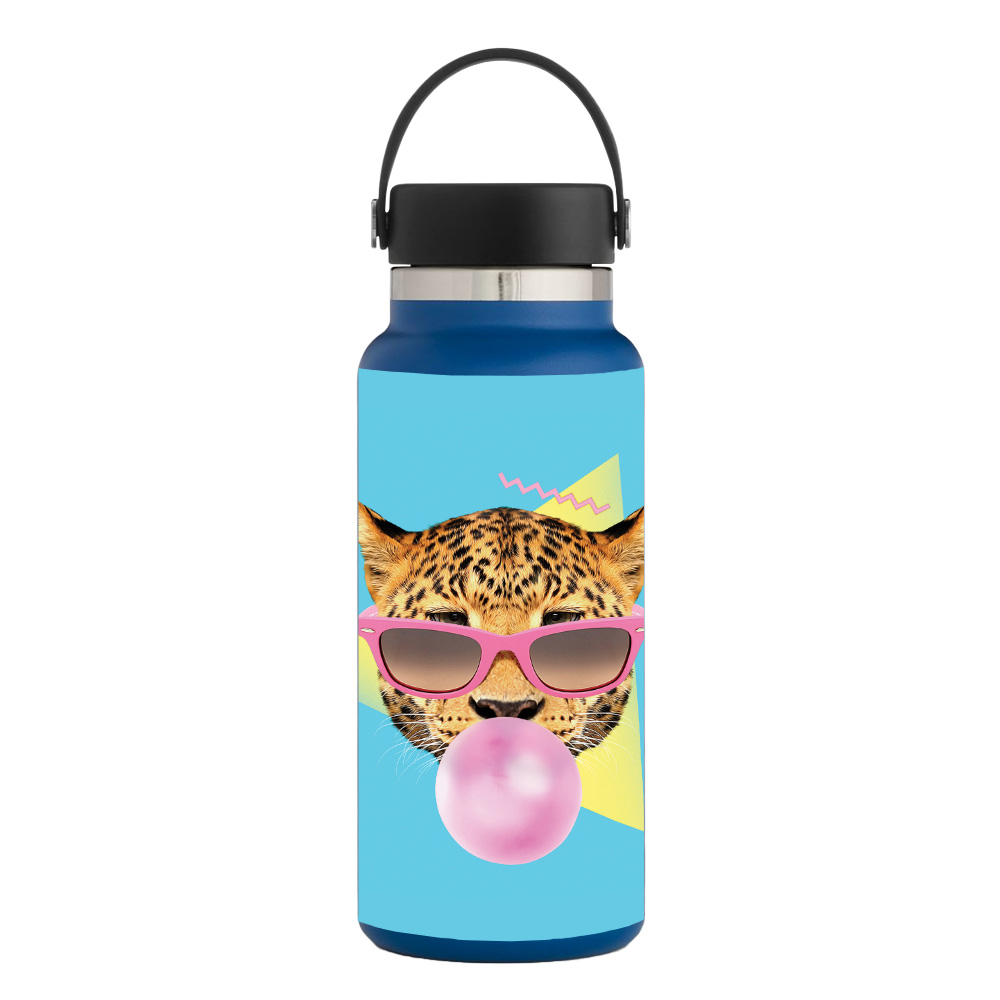 Picture of MightySkins HFWI32-Bubble Gum Cheetah Skin for Hydro Flask 32 oz Wide Mouth - Bubble Gum Cheetah