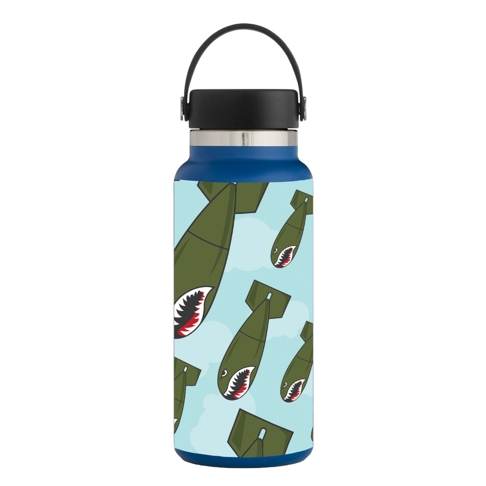 Picture of MightySkins HFWI32-Bombs Away Skin for Hydro Flask 32 oz Wide Mouth - Bombs Away