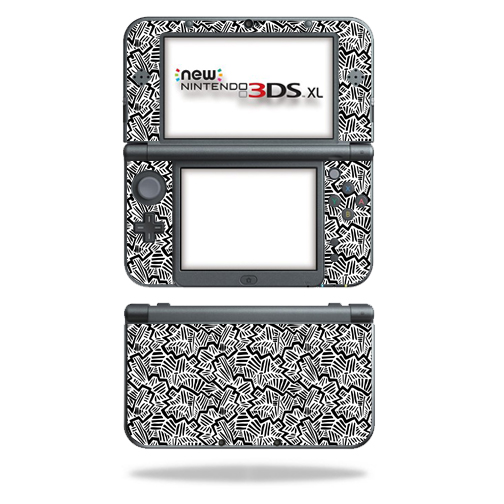 NI3DSXL2-Abstract Black Skin Decal Wrap for New Nintendo 3DS XL 2015 Cover Sticker - Abstract Black -  MightySkins