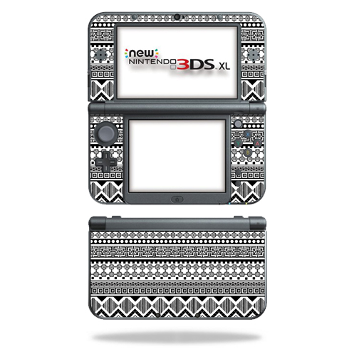 NI3DSXL2-Black Aztec Skin Decal Wrap for New Nintendo 3DS XL 2015 Cover Sticker - Black Aztec -  MightySkins