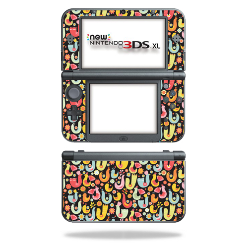 NI3DSXL2-Black Birdie Skin Decal Wrap for New Nintendo 3DS XL 2015 Cover Sticker - Black Birdie -  MightySkins