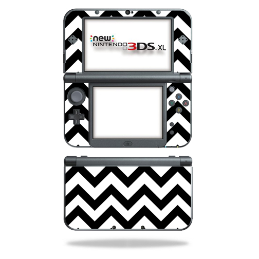NI3DSXL2-Black Chevron Skin Decal Wrap for New Nintendo 3DS XL 2015 Cover Sticker - Black Chevron -  MightySkins